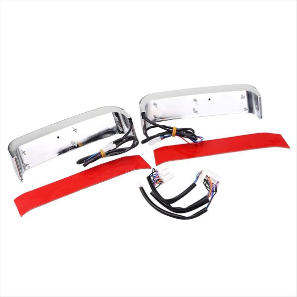 Chrome Saddlebag Led Run Brake Tail Light Compatible with Universal