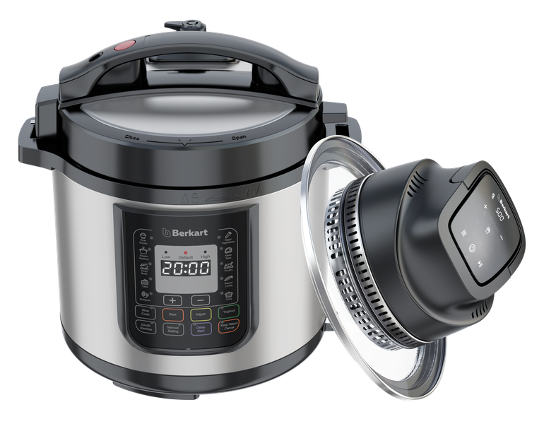 Berkart 8L Digital Multi-Cooker - Pressure Cooker &amp; Air Fryer