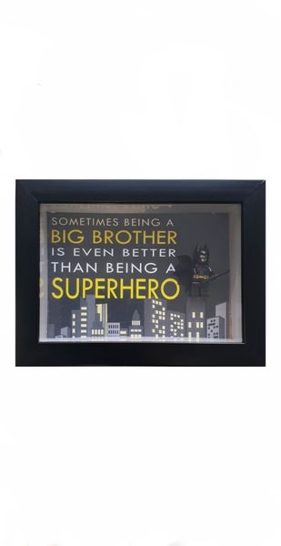 Super Hero Brother - Boxed Frame Gift Set for Big Brother