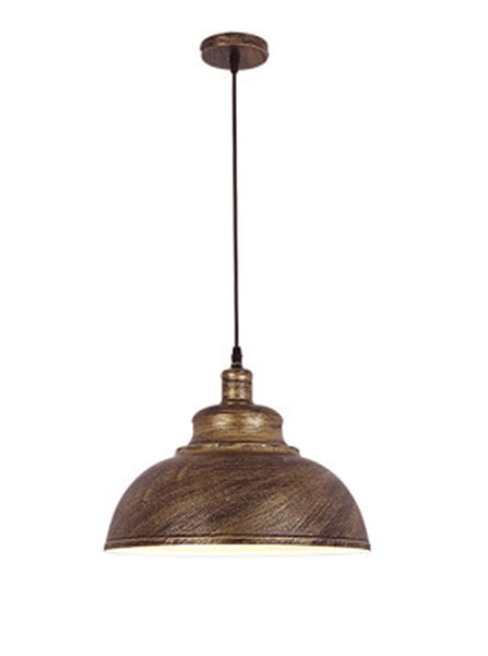 DrLight V-intage Ceiling Hanging Barn Lamp with Rustic Dome Bowl Lampshade