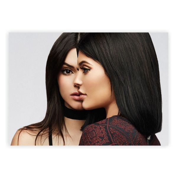 Kylie And Kendall Jenner Faces - A1 Poster