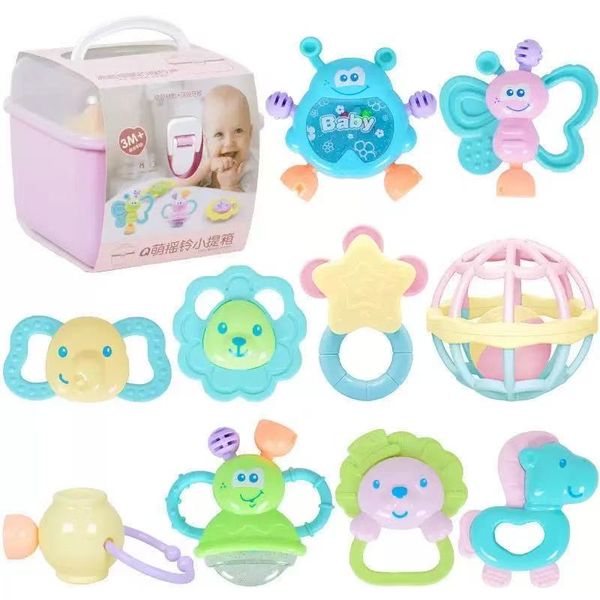 Baby Rattle and Teething Toys Set 10 Pack