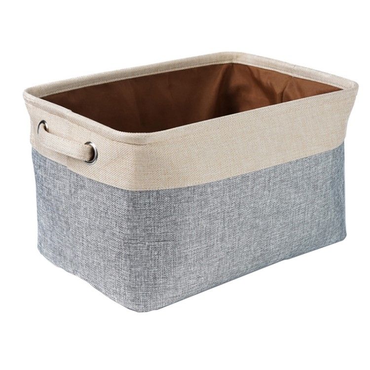 GreenLeaf Foldable Storage Basket Grey and Beige | Shop Today. Get it ...