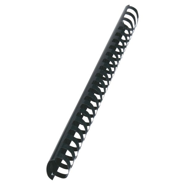 GBC: 45mm 21 Loop PVC Binding Combs - Black (50 Pack)
