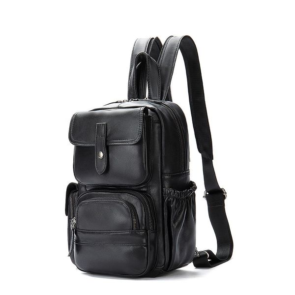 Genuine Leather Backpack and Crossbody Shoulder Casual Handmade Bag
