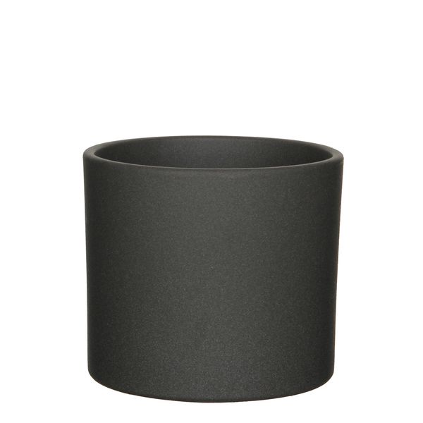 Era Pot Round Dark Grey Matt - 14,5x17,5cm