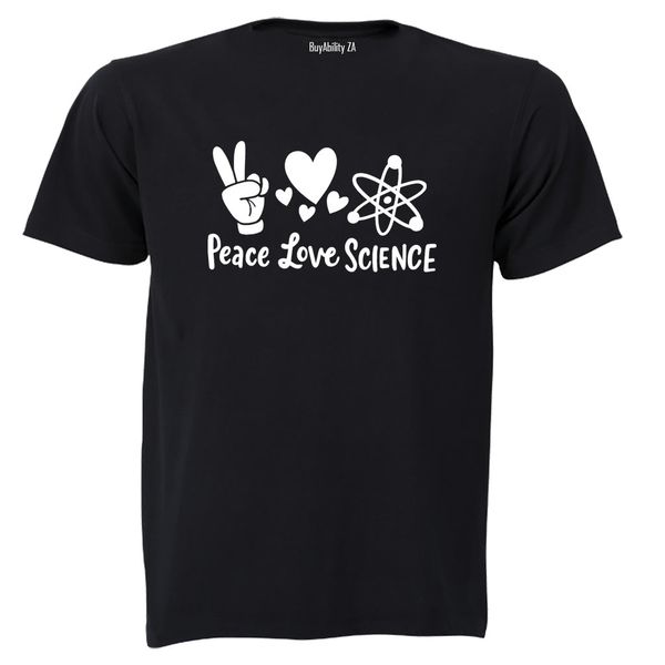 Peace. Love. Science - Kids T-Shirt