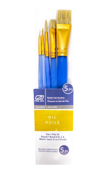 PRO-ART Oil Brush Set 5 Pc