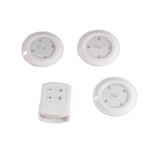 3 x COB Night Light 5 LEDs Wall Lamp with Remote Control