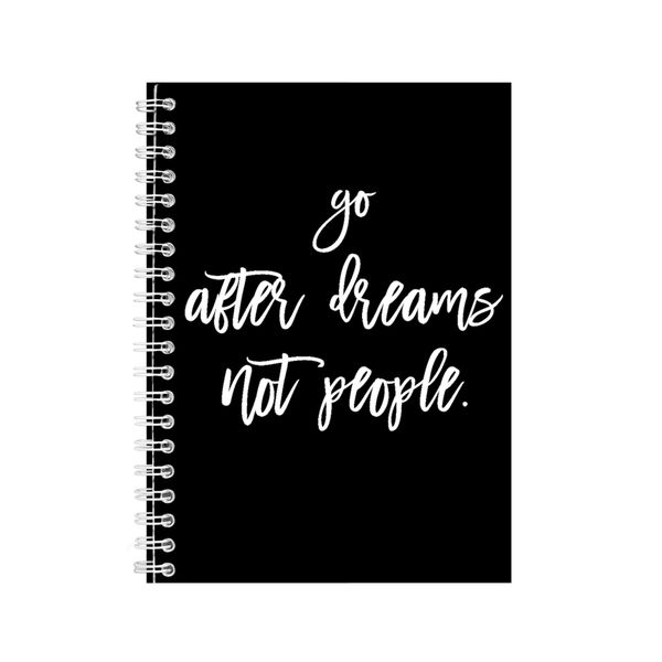 Dreams A5 Notebook Spiral Lined Breakup Sayings Graphic Notepad Present 138
