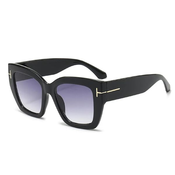 Maple Avalon - XL Black Frame w' Gold Accents &amp; Crystal Clear Gradient Lens