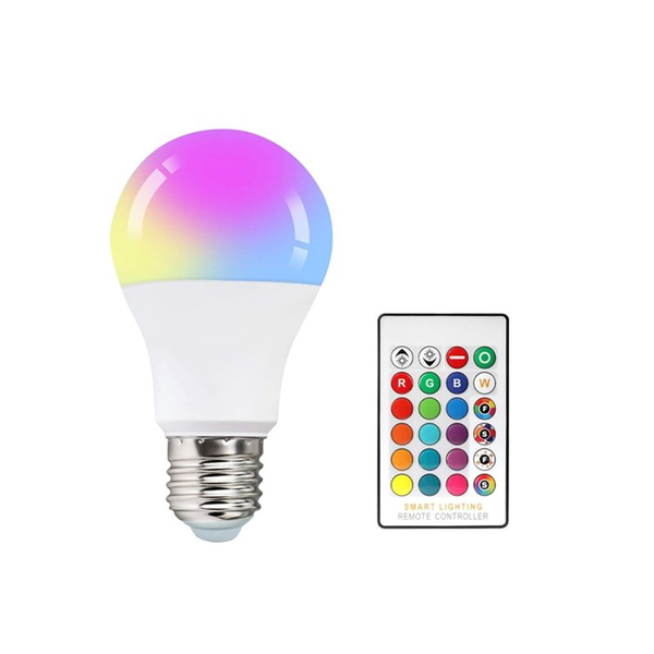 5W RGBW Remote Control E27 LED Colour Changing Light Bulb