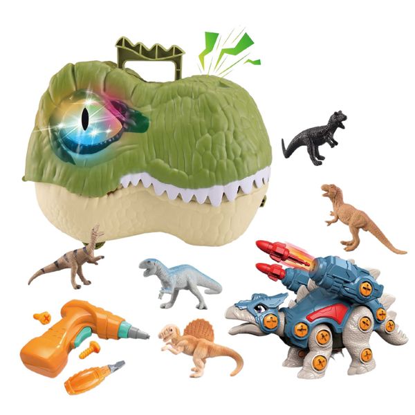 DIY Dinosaur Suitcase Disassembly Dinosaur Toy Set - Toys for Boys