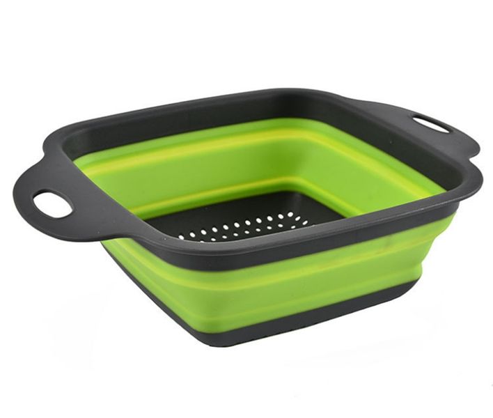Collapsible Folding Square Drain Basket Vegetable/Fruit Storage Basket