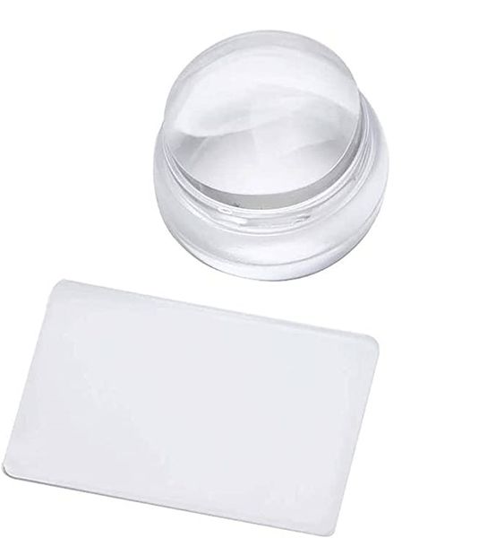 Clear Silicone Nail Stamper for DIY Nail Art