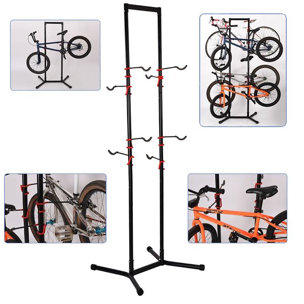 Adjustable and Universal Bicycle Parking Storage Repair Stand Rack-Black