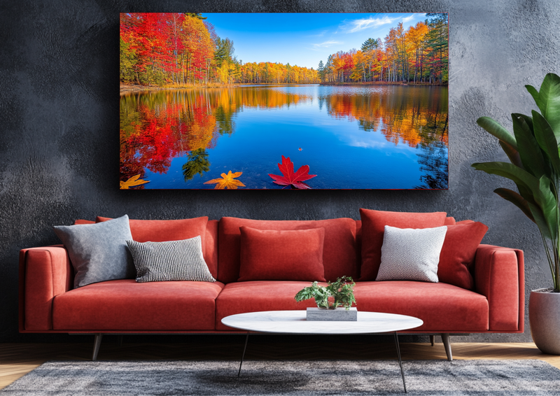 Canvas Wall Art - Vibrant Autumn Reflections - BX0274