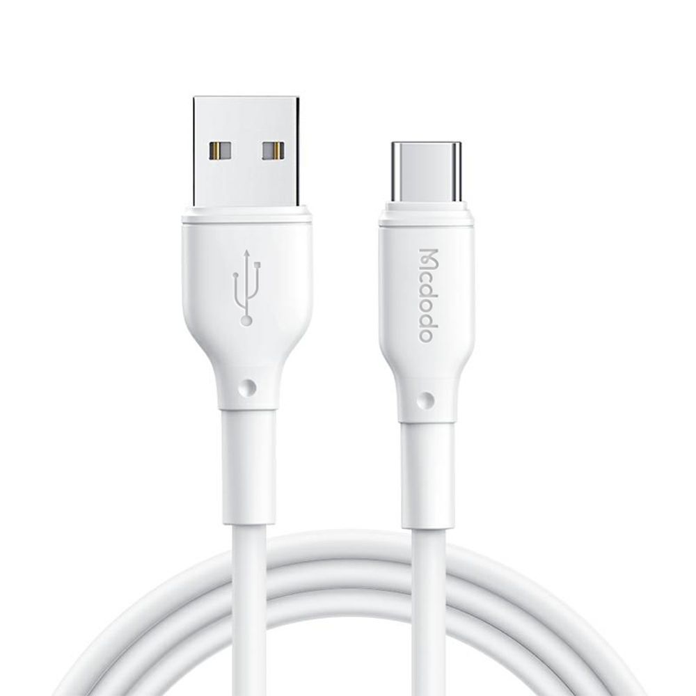 Mcdodo Fast Charging USB A USB C Cable, QC4 3Amp Type C Cable White ...