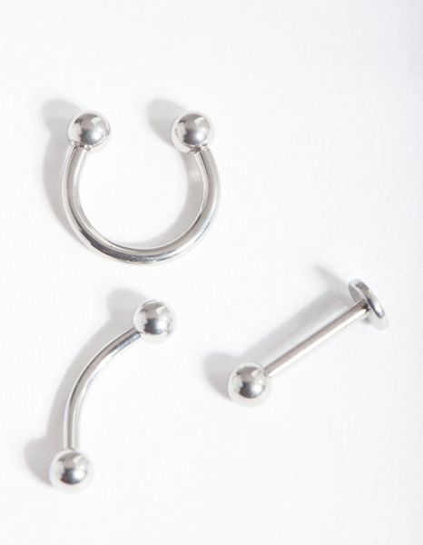 Surgical Steel Mixed Piercing Pack