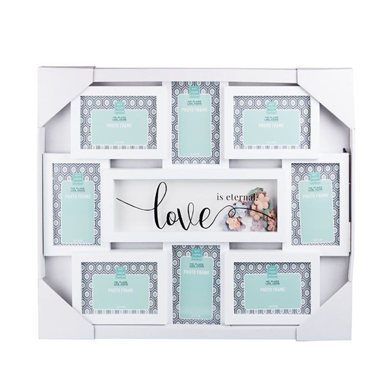 Bulk Pack x 1 PictureFrame Collage Plastic 8Hole With Words Shop
