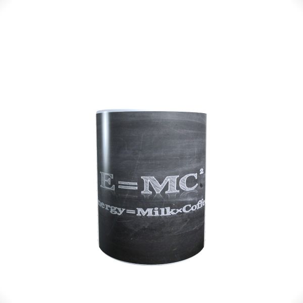 E=MC2 - Energy = Milk x Coffee2 - Coffee Mug