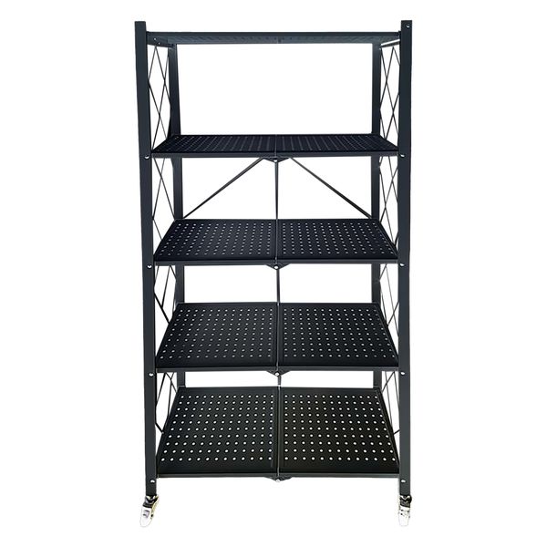 Regent Foldable Rack 5 Shelf S/Steel - Black