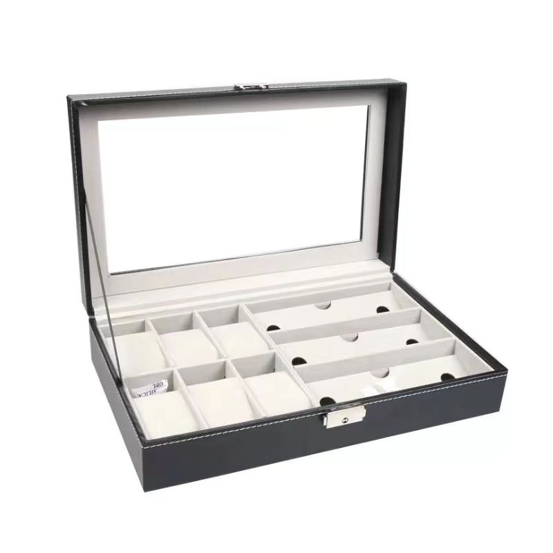 New Multifunction Leather Watch Box and Glasses Case Buy Online in