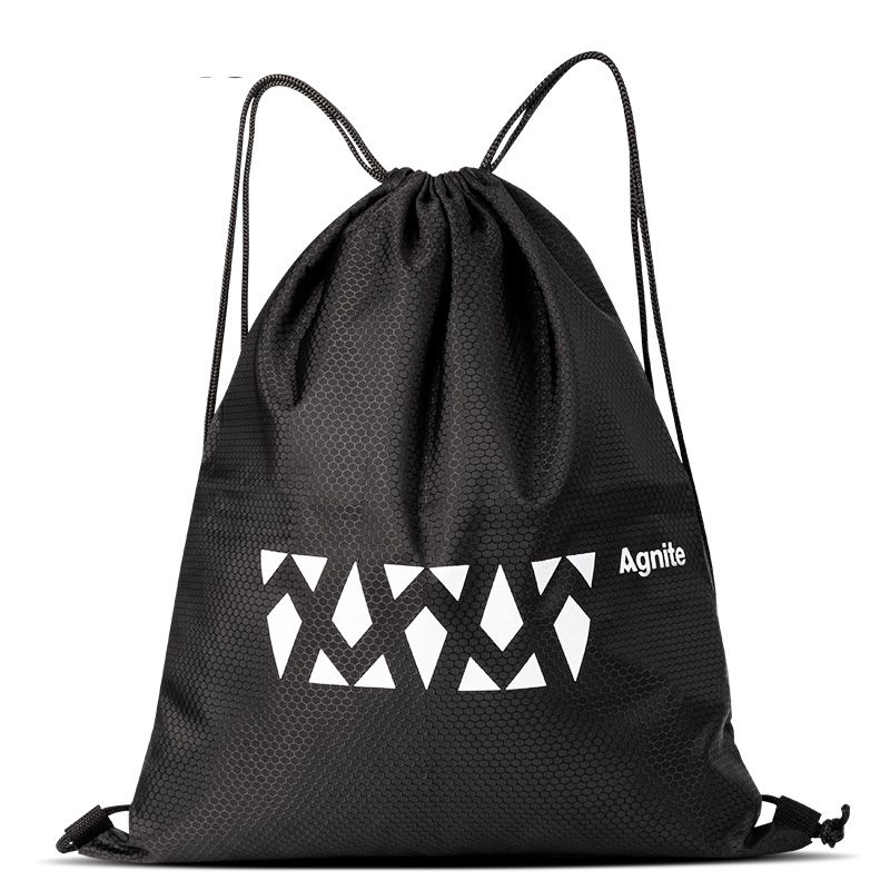 Agnite Running Drawstring Bag Black