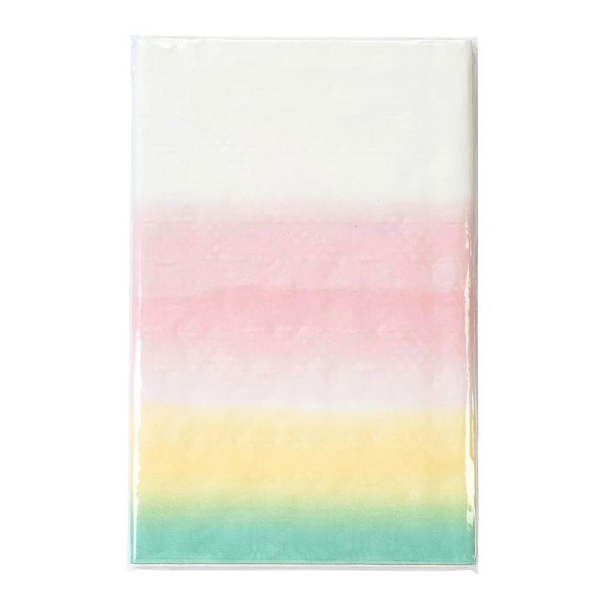 Tiedye Paper Party Tablecloth - Birthday Party Decor - Pink &amp; Tidye - 1pc