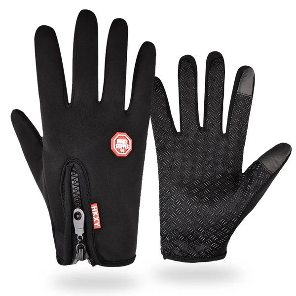HKXY Winter Sports Gloves -Running/Cycling/Skiing/Soccer Essential - Black