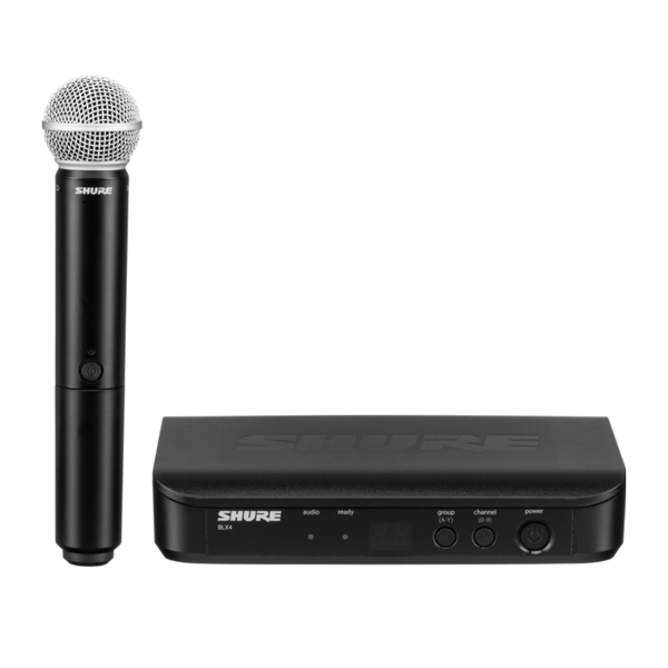 Shure BLX24/PG58 Wireless Vocal System - Handheld Mic, 300 ft Range