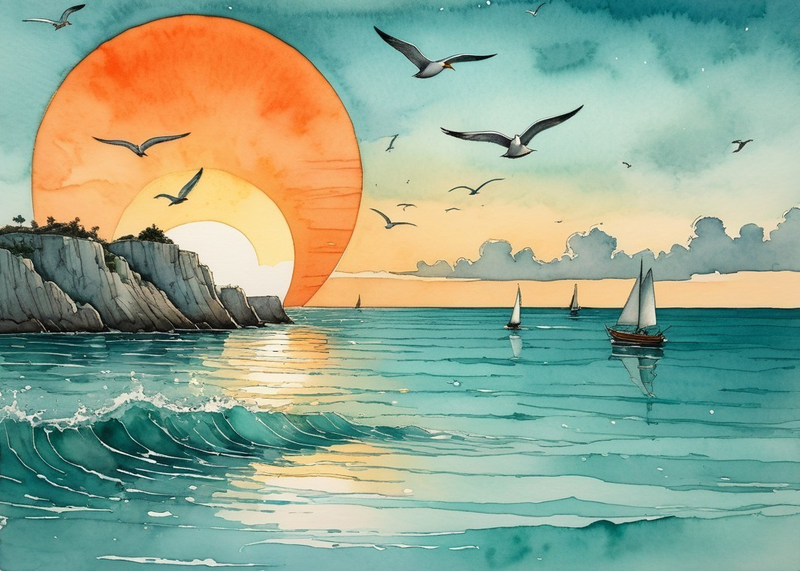 Modern Canvas Wall Art Home Decor -Calm Waters
