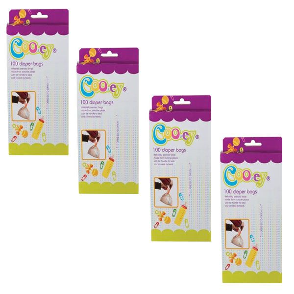 Cooey - Diaper Disposal Bags (4 x 100 Pieces)
