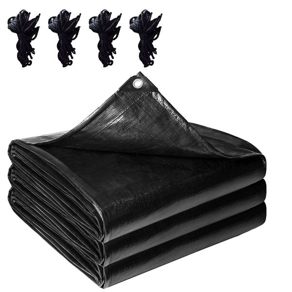 Tarpaulin Heavy Duty Water Protective Protection Cover 3X3M-Alum Eyelets