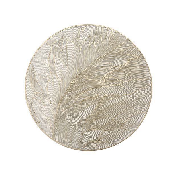 Placemats 15-inch Pressed Vinyl Table Mates for Dining Table Set of 12
