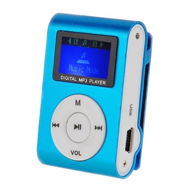 LED Display Mini Clip Metal Mp3 Player