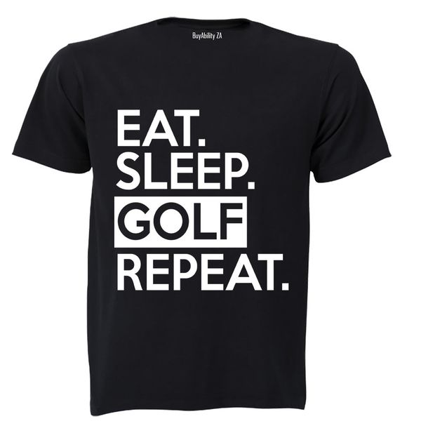 Golf - Repeat - Mens - T-Shirt - Black image