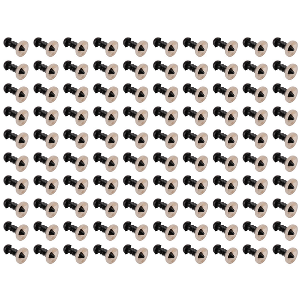 100 Pcs 6Mm Black Safety Eye Washers for Teddy Toy Eyes