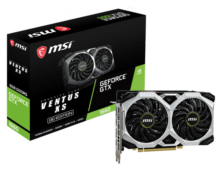 MSI Nvidia Geforce GTX 1660 SUPER Ventus X OC 6GB GDDR6 192-BIT