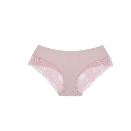 Pack of 2 Amila Silky Seamless Lace Underwear - Grey & Pink