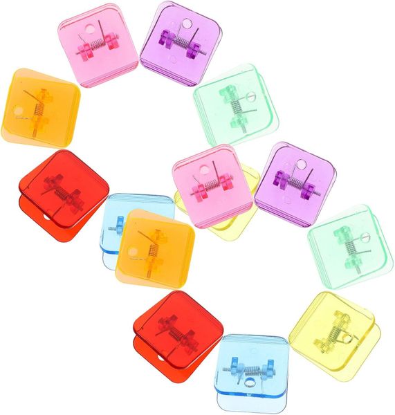 14pcs Multi-Color Plastic Clips Household Sealing Paper Clamps Portable