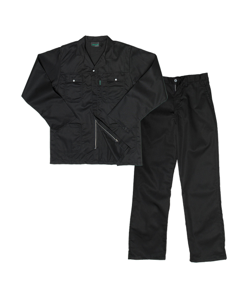 Javlin - SABS Specification Premium Polycotton 2 Piece Conti Suit - White