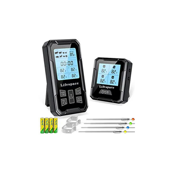 Lifespace 4 Probe 100m Wireless Cooking Meat Thermometer