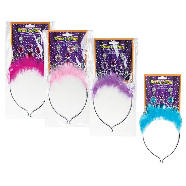 Dress Up Tiara Feather (4 Pack)