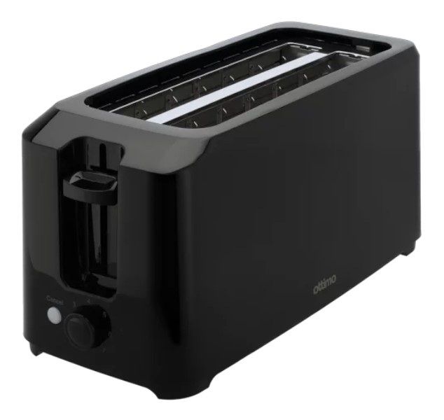 Ottimo Black 4-Slice Bread Toaster Adjustable Temperature 1250W