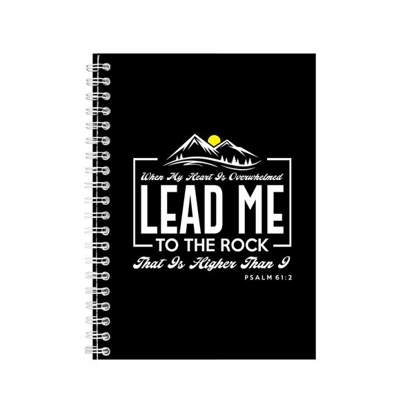 Lead Me To The Rock Notebook Christian Gift Idea A4 Notepad 123