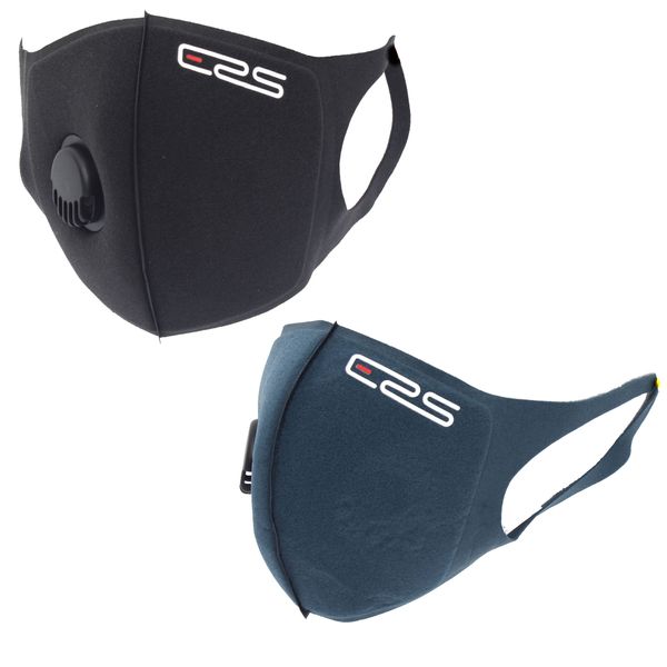 Second Wave ERS Sponge Mask Combo With Removable Filter - Black And Navy