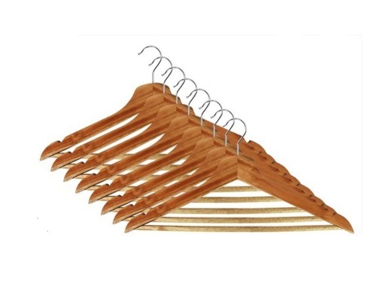 Wooden Coat Hangers (8 Pack)