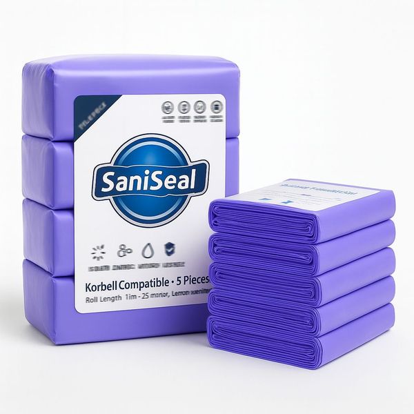 SaniSeal - Korbell 16 Litre Compatible Nappy Bin Refills - 5 Pack