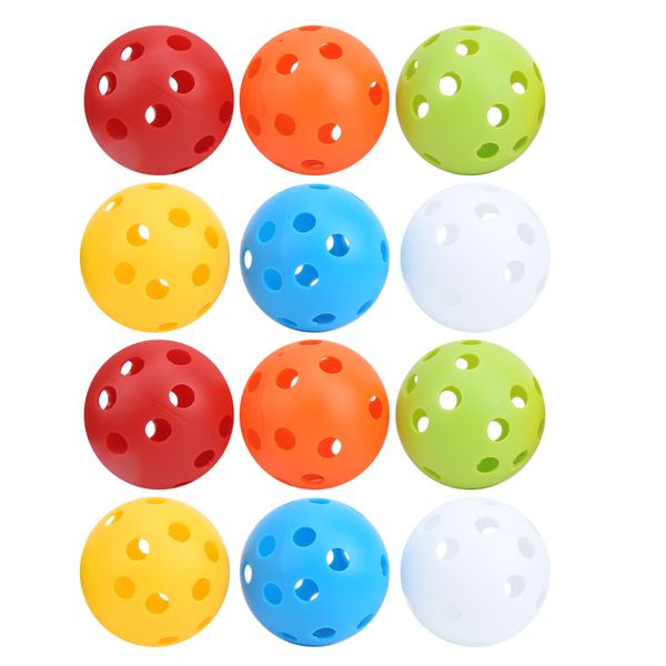 Golf Practice Hollow Plastic Balls 72MM 26 Holes